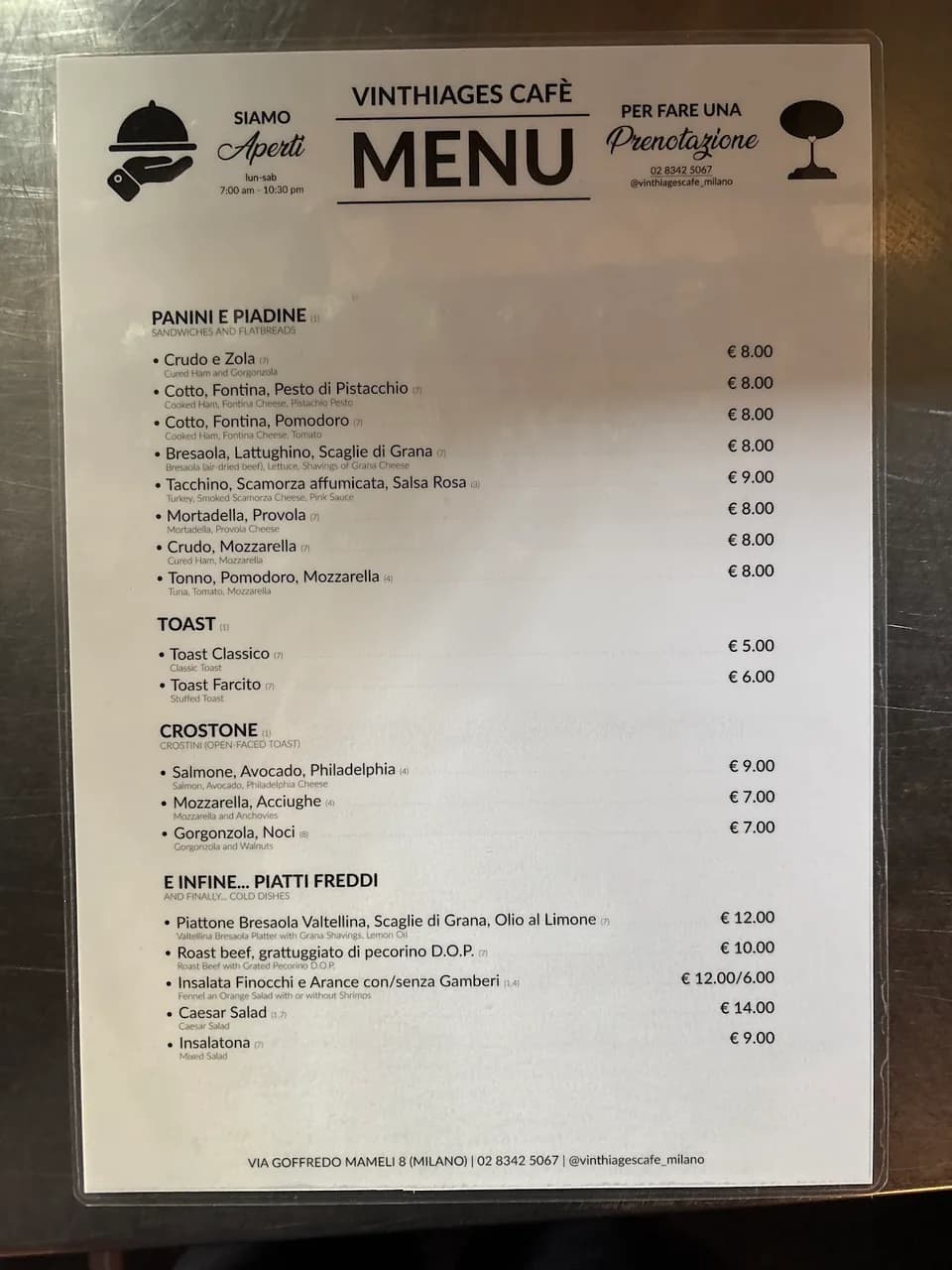 Vinthiages Cafe
